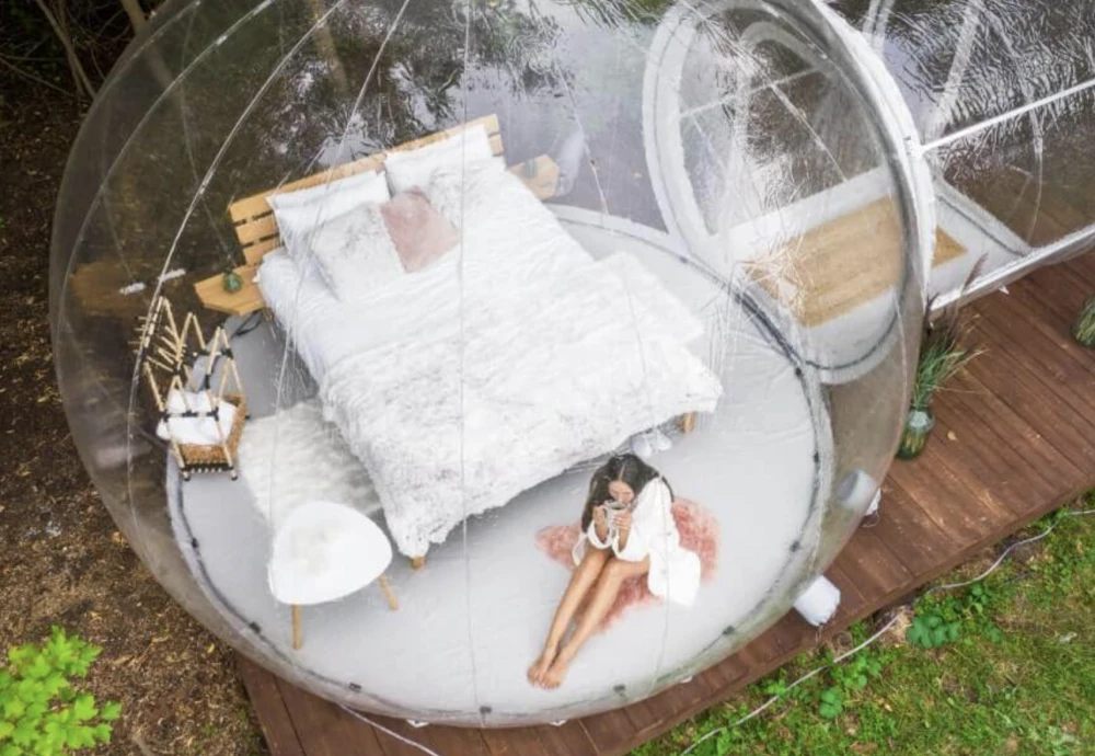 innovative transparent bubble tents